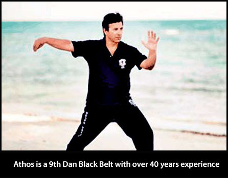 Athos is a 9th Dan Black Belt with over 40 years experience